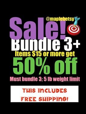 Bundle to save and get free shipping